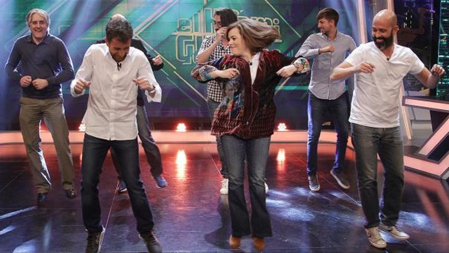 Soraya Sáenz de Santamaría en 'El Hormiguero'.