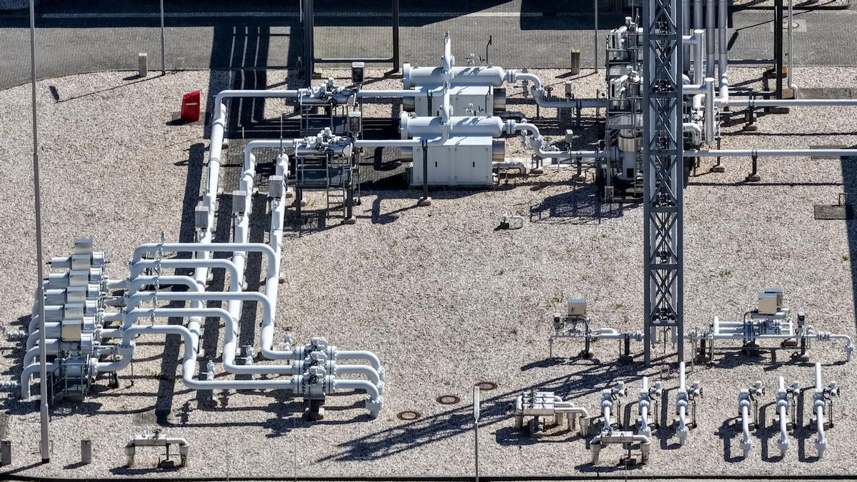 Almacén subterráneo de gas de Ruedersdorf, Alemania, uno de los países con las reservas crísticas de gas de cara a este invierno, a finales de agosto.