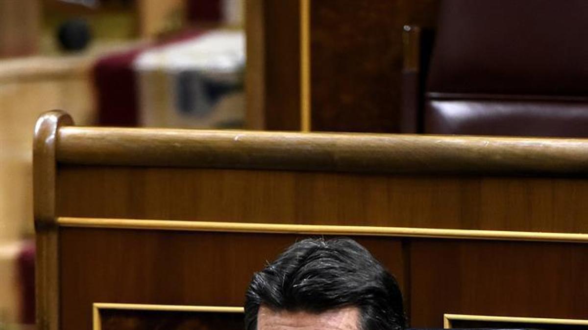 El exministro de Industria José Manuel Soria en el Congreso de los Diputados.