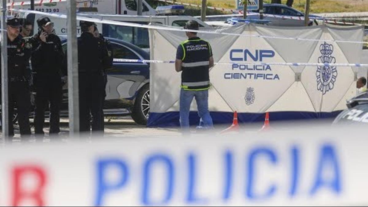 Escena del asesinato de Andréi Portnov.