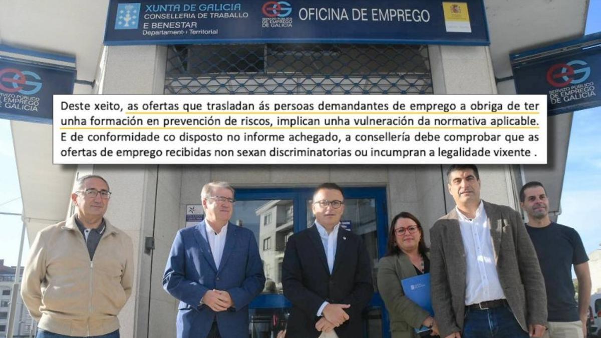 Las ofertas de trabajo del Servizo Galego de Emprego “vulneran la normativa” de riesgos laborales