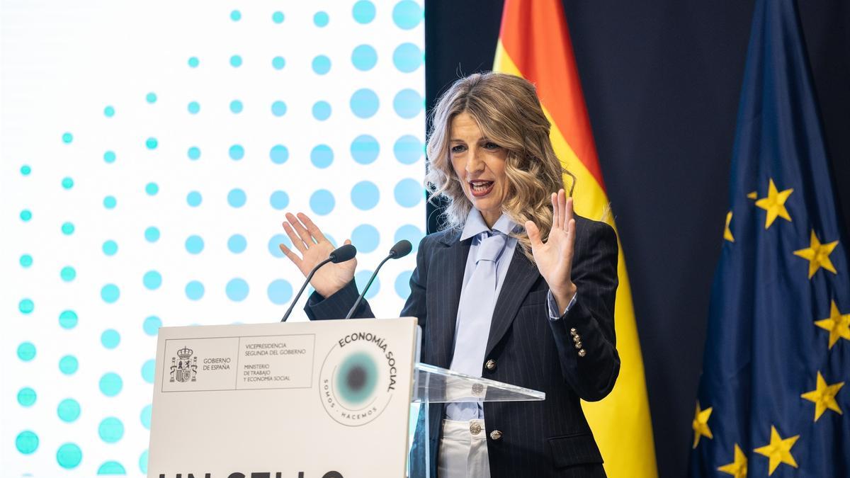 La vicepresidenta segunda y ministra de Trabajo y Economía Social, Yolanda Díaz.
