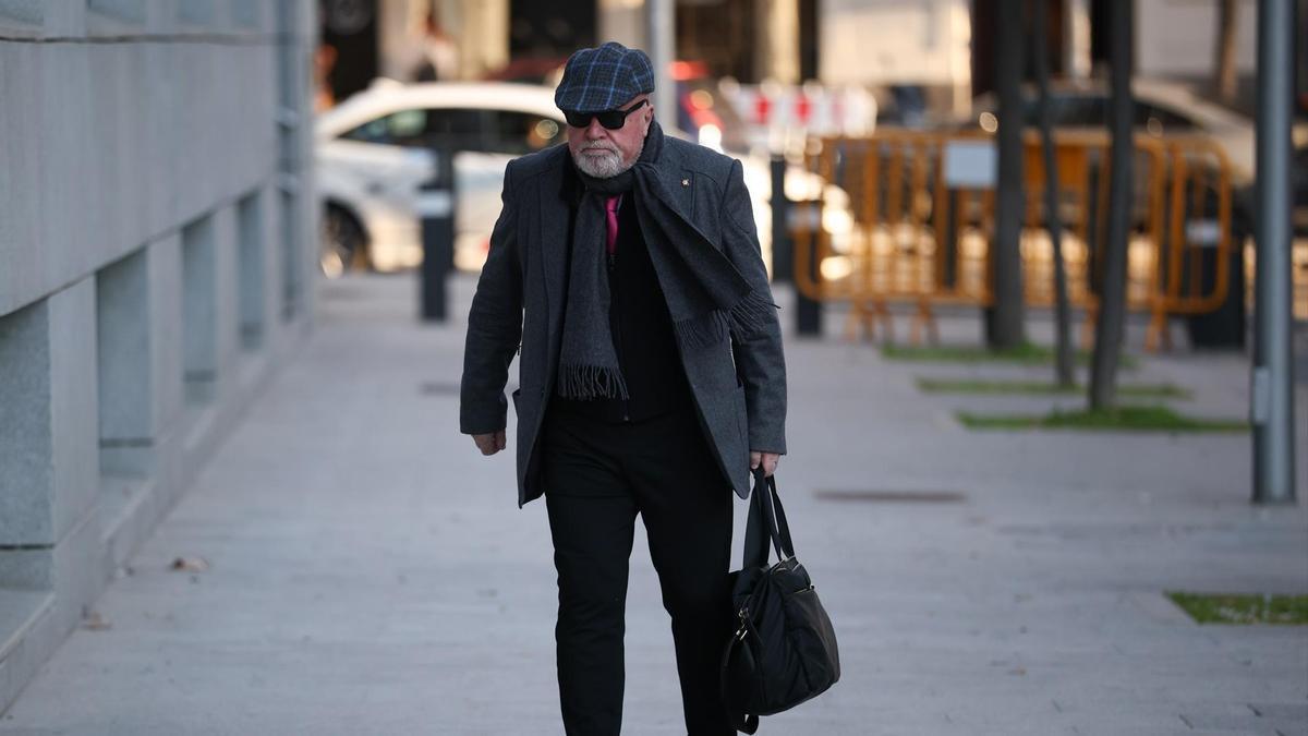El excomisario José Manuel Villarejo a su llegada a la Audiencia Nacional, a 20 de enero de 2026, en Madrid (España).