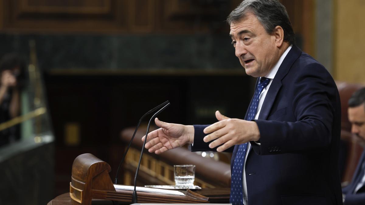 Aitor Esteban en el Pleno del Congreso.