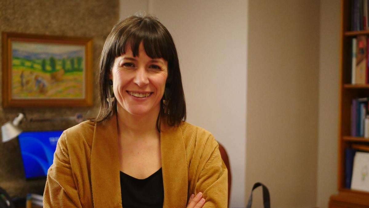 Ana Pontón, en una entrevista con Praza.gal el pasado 27 de febrero.