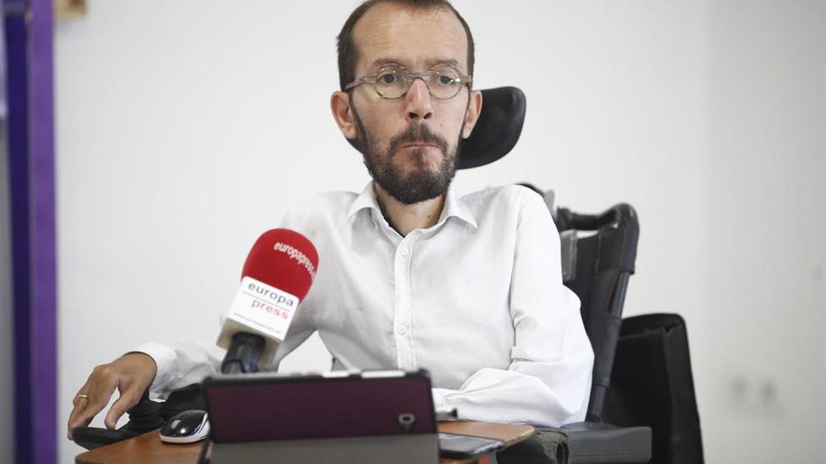 El Secretario de Organización de Podemos, Pablo Echenique.