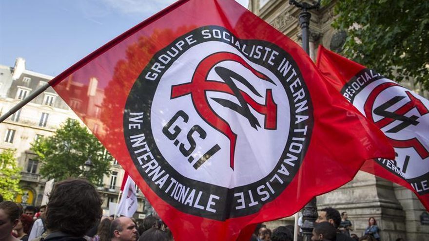 Manifestación antifascista en Francia