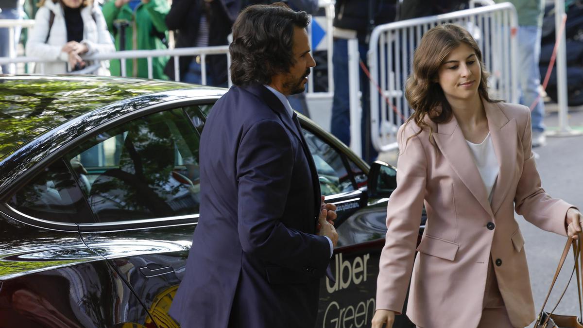 Alberto González Amador a su entrada al Supremo antes de declarar en el juicio contra el fiscal general del Estado.