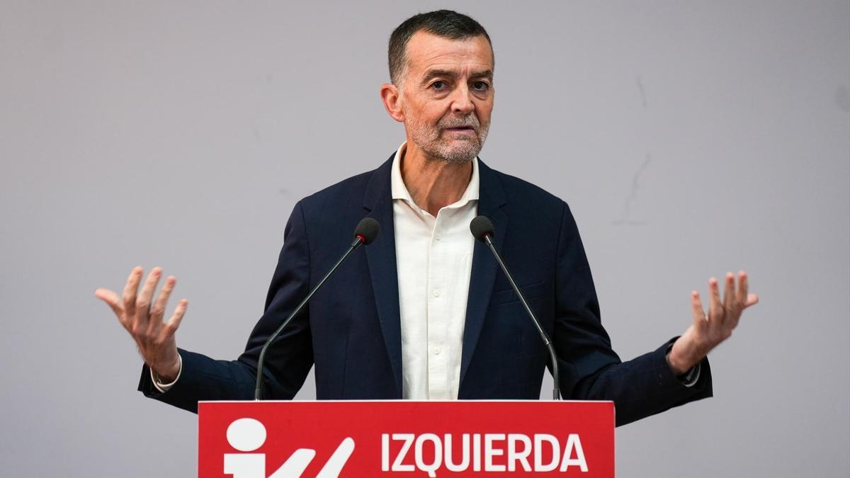 El coordinador federal de IU y candidato a la Presidencia de la Junta por la coalición Por Andalucía, Antonio Maíllo.