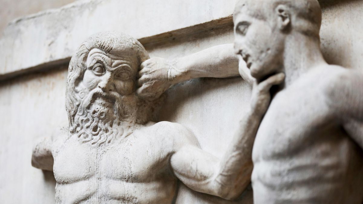 Esculturas del Partenón de Atenas en el Museo Británico de Londres.