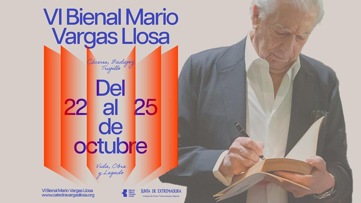 Cartel de la VI Bienal Mario Vargas Llosa