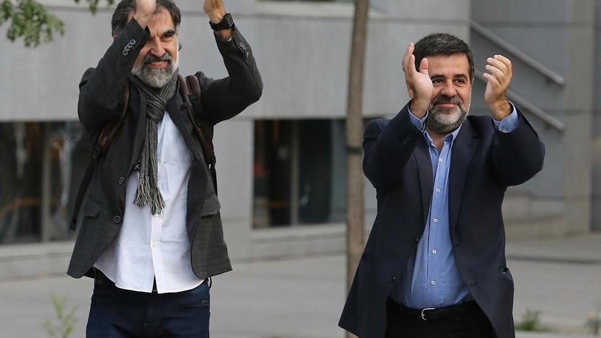 Imagen de archivo de Jordi Sànchez y Jordi Cuixart.
