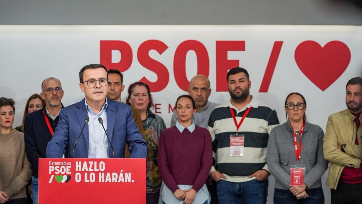 Gallardo en su comparecencia la noche electoral.