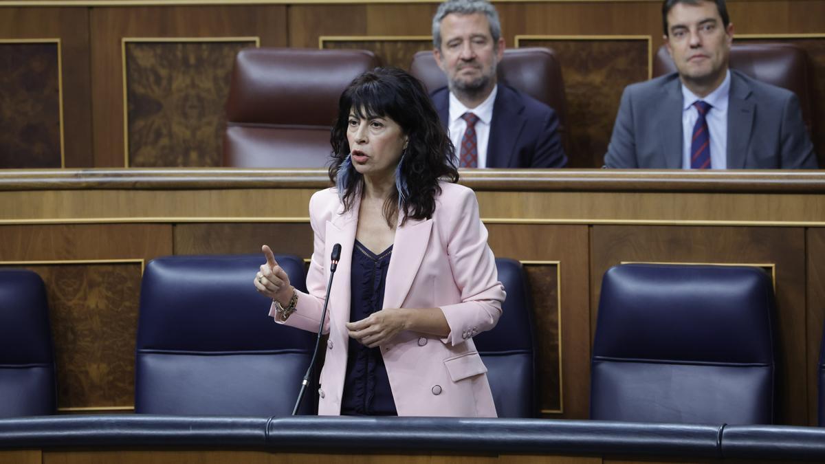 La ministra de Igualdad, Ana Redondo, este miércoles en el Congreso.