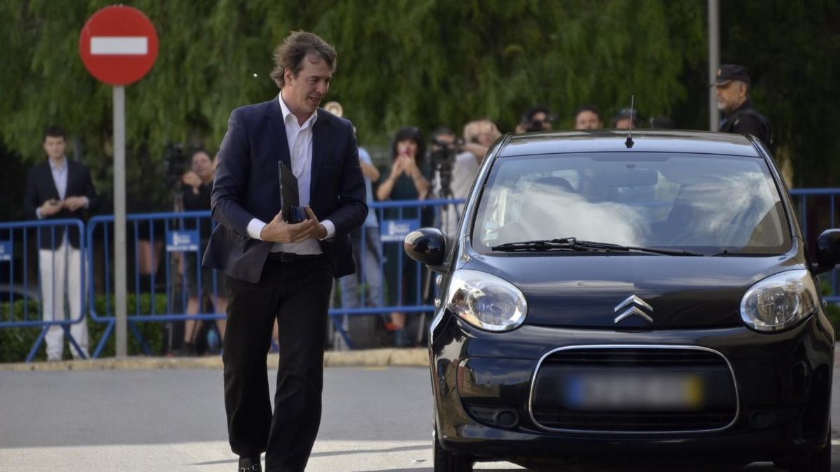 El hermano del Presidente del Gobierno, David Sánchez, a su llegada a la quinta jornada de un juicio en la Audiencia Provincial de Badajoz.