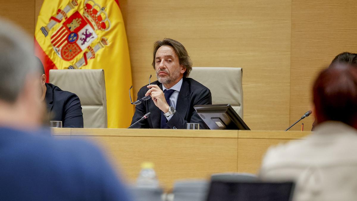 José Manuel Cuenca Ais, jefe de gabinete del expresidente de la Comunidad Valenciana Carlos Mazón, en el Congreso de los Diputados.
