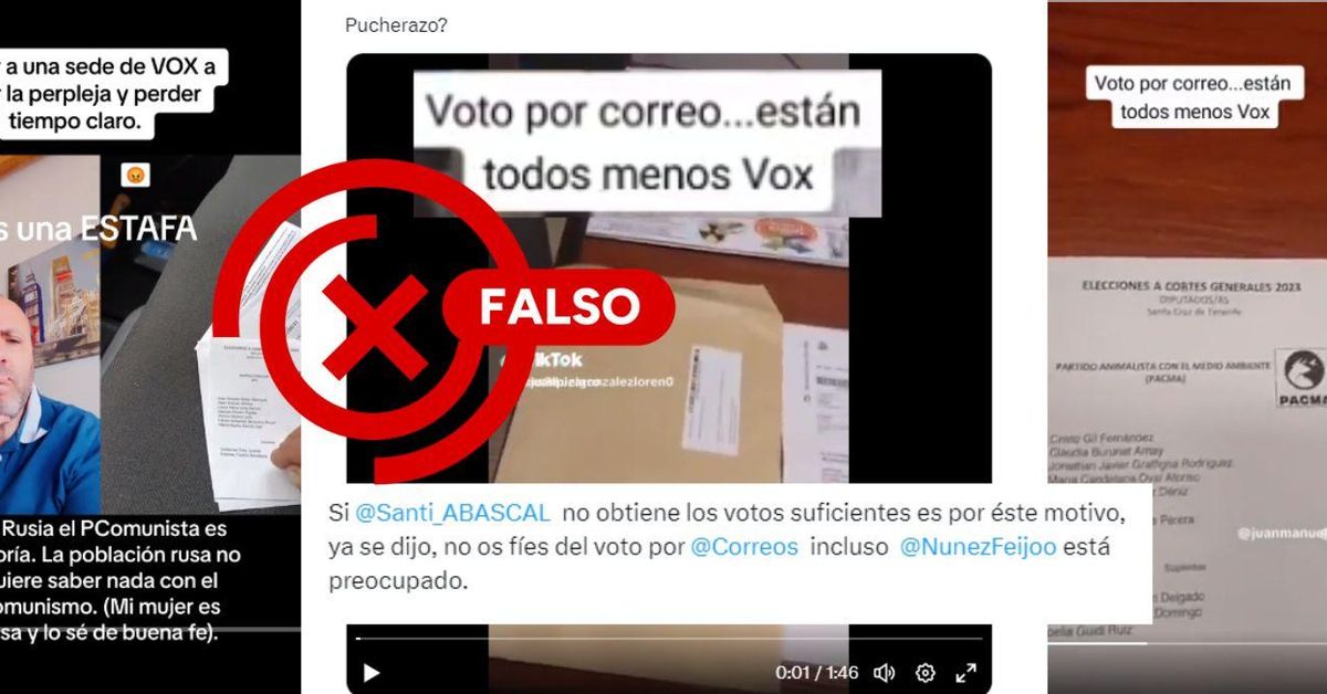Estos vídeos donde no está la papeleta de Vox son de Santa Cruz de ...