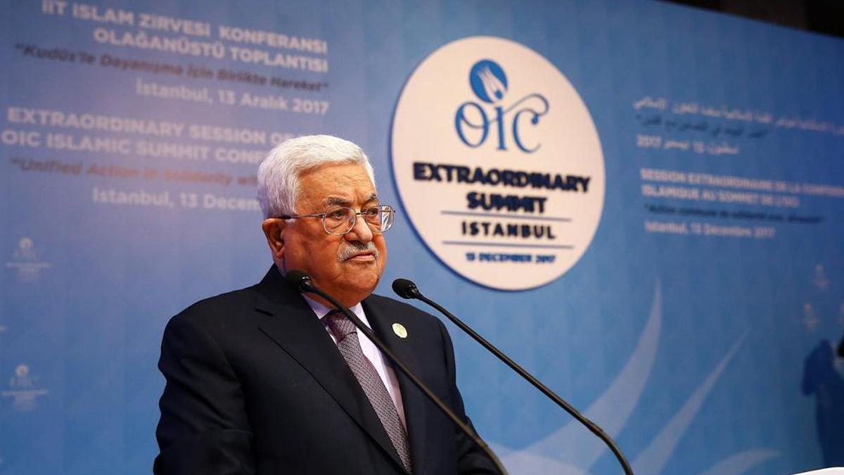 El presidente palestino, Mahmoud Abbas