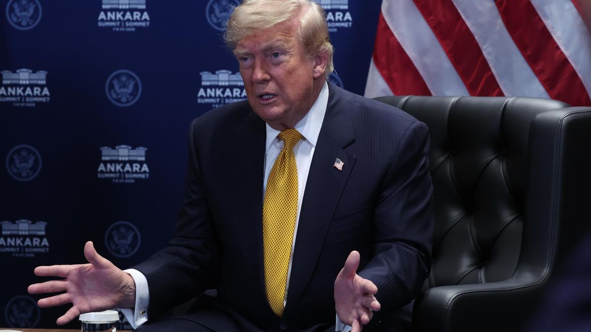 Donald Trump internviene durante la cumbre de la OTAN en Ankara (Turquía)