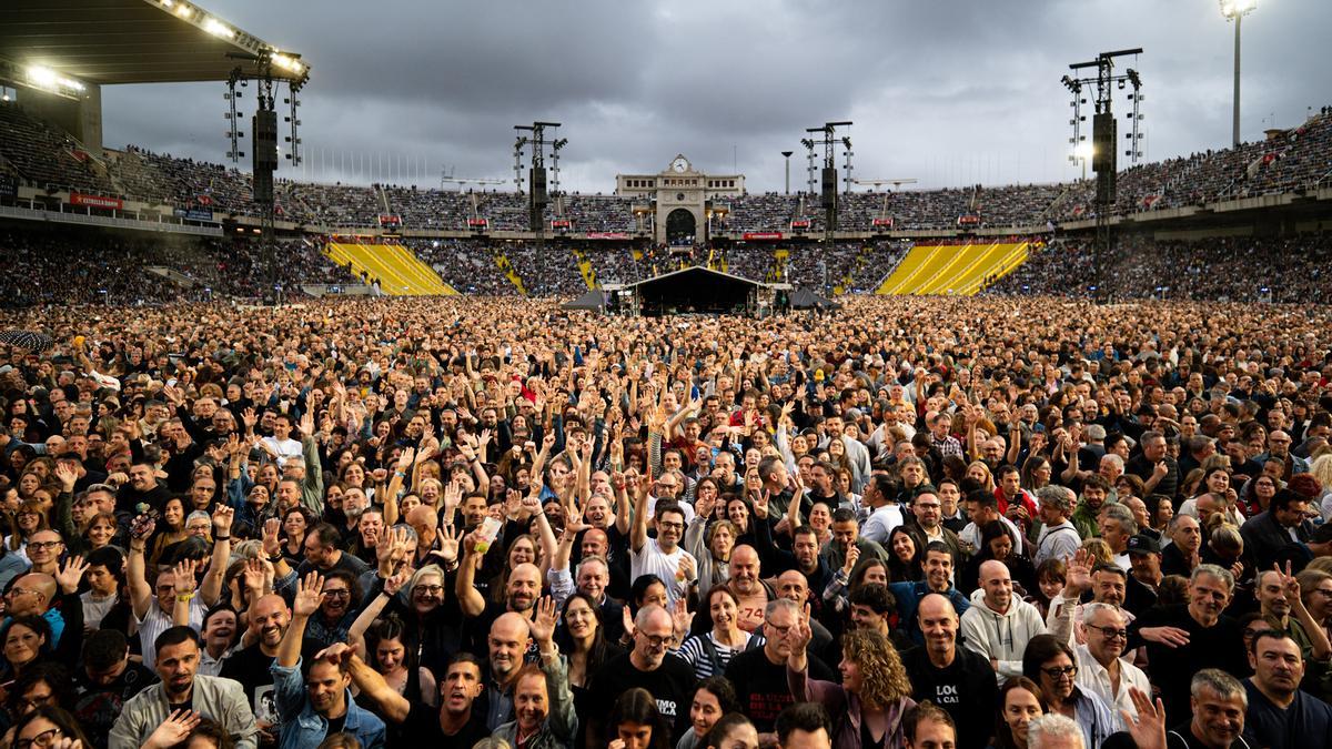 Público en un concierto en el Estadi Olímpic de Barcelona en mayo de 2026.
