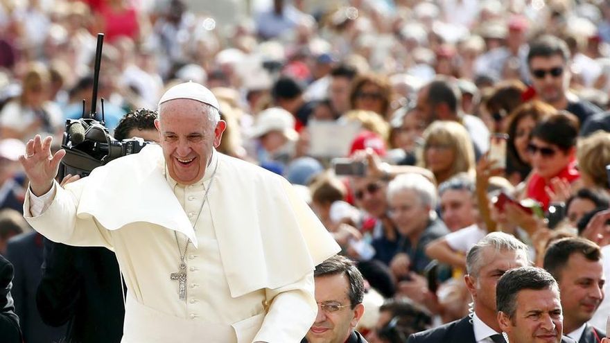 El Papa Francisco durante un discurso en la Ciudad del Vaticano.