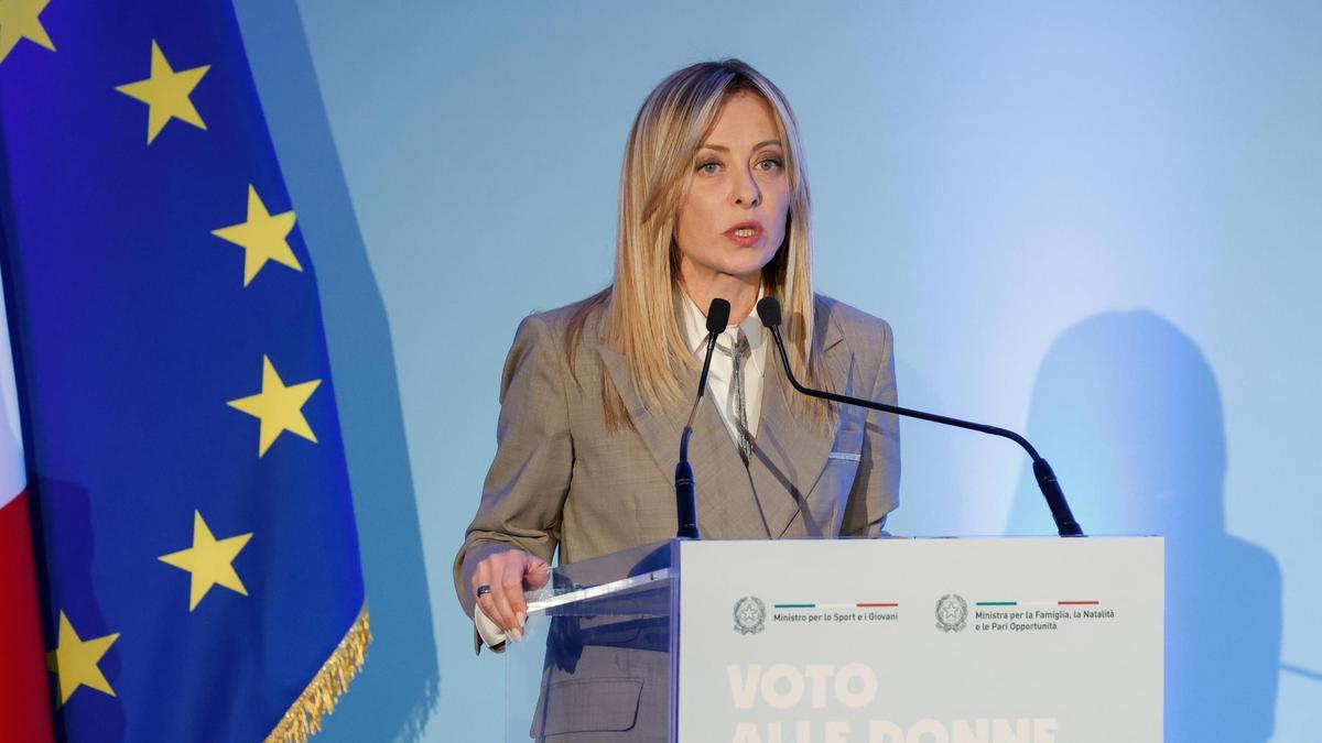 La primera ministra italiana, Giorgia Meloni, en Roma, Italia, el 3 de marzo de 2026.