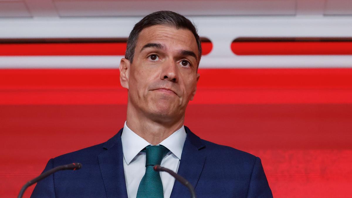 Rueda de prensa de Pedro Sánchez.