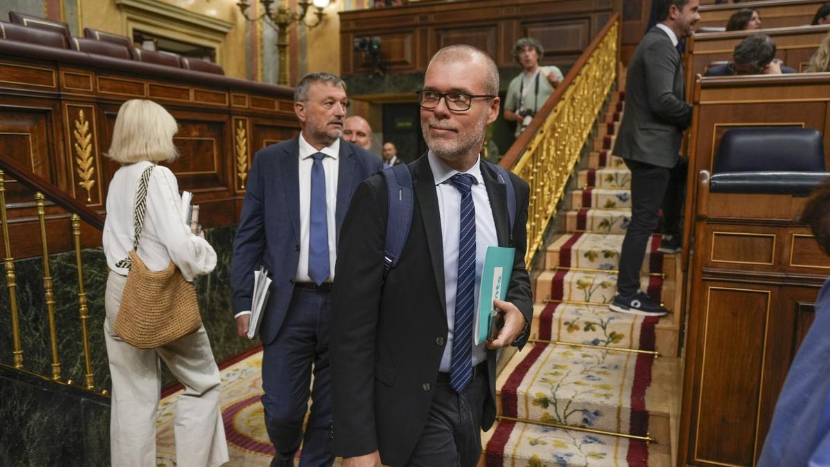 Josep Maria Cruset (Junts), en el Pleno del Congreso