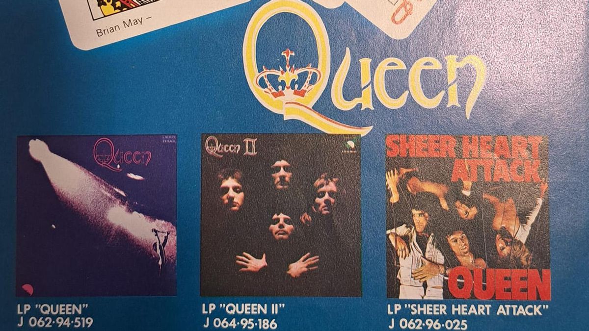 Anuncio del concierto de Queen en Barcelona en 1974.
