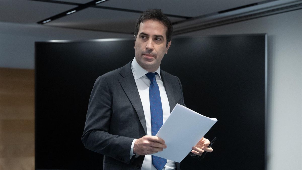 El vicepresidente primero y ministro de Economía, Comercio y Empresa, Carlos Cuerpo, en el Ministerio de Economía, Comercio y Empresa, a 24 de julio de 2026, en Madrid (España).