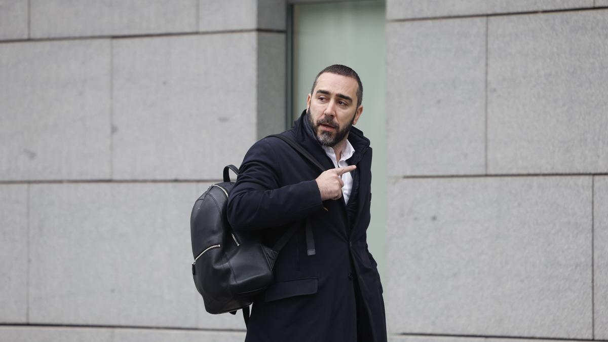El empresario Víctor de Aldama a su llegada a la Audiencia Nacional, en Madrid.