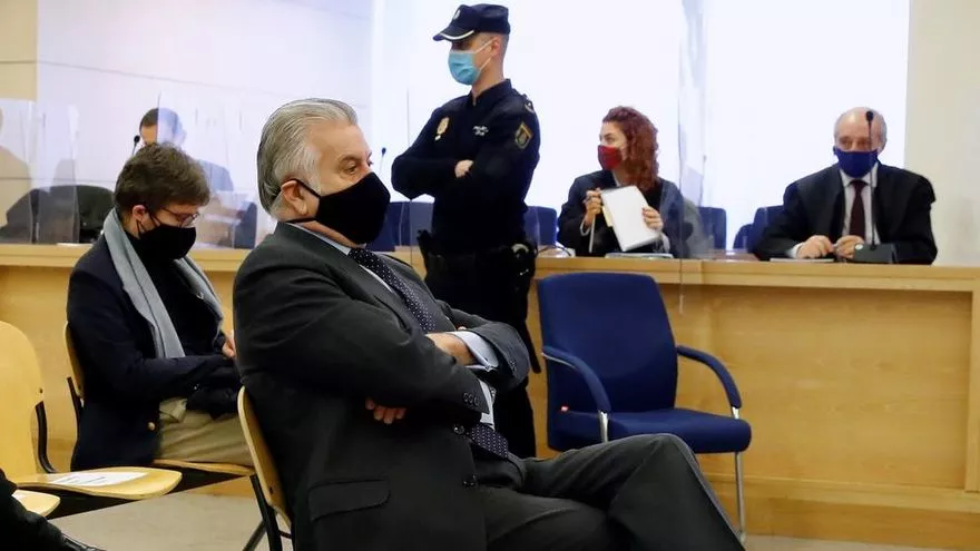 El extesorero del PP, Luis Bárcenas, en la Audiencia Nacional.