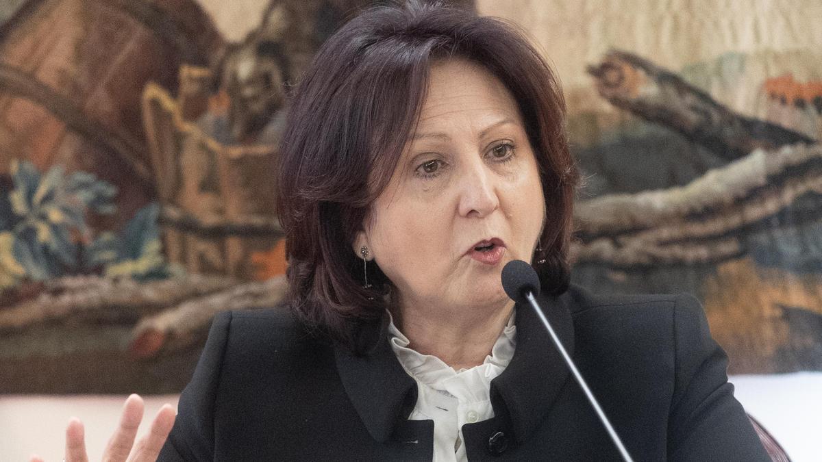 La fiscal general del Estado, Teresa Peramato, durante un acto el pasado marzo.