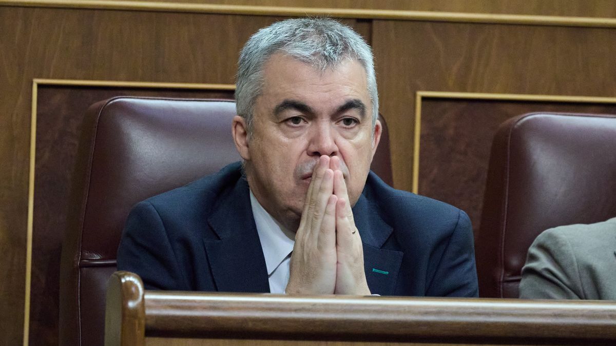 El secretario de organización del PSOE, Santos Cerdán, en el Congreso.