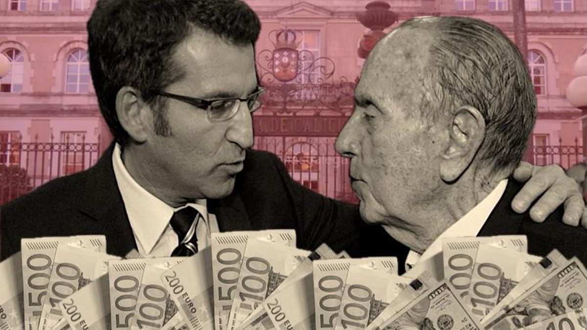 Alberto Núñez Feijóo y Manuel Fraga.