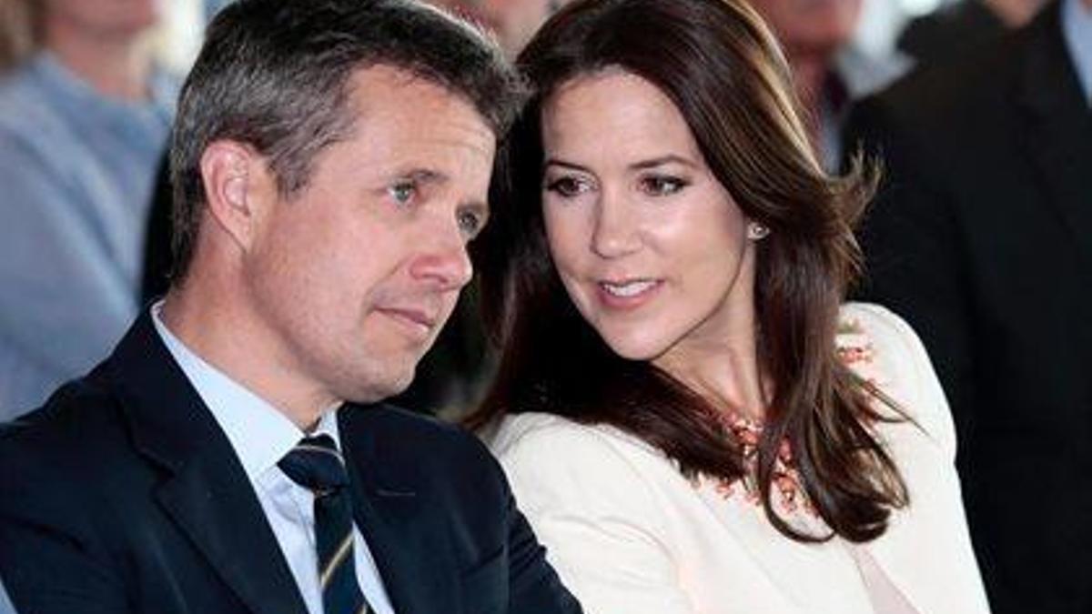 Los príncipes herederos de Dinamarca, Federico y Mary.