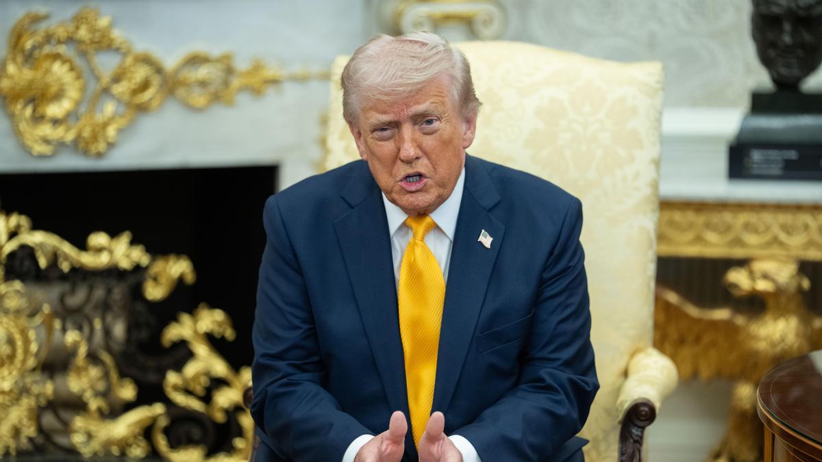 El presidente de Estados Unidos, Donald J. Trump, durante una reunión.