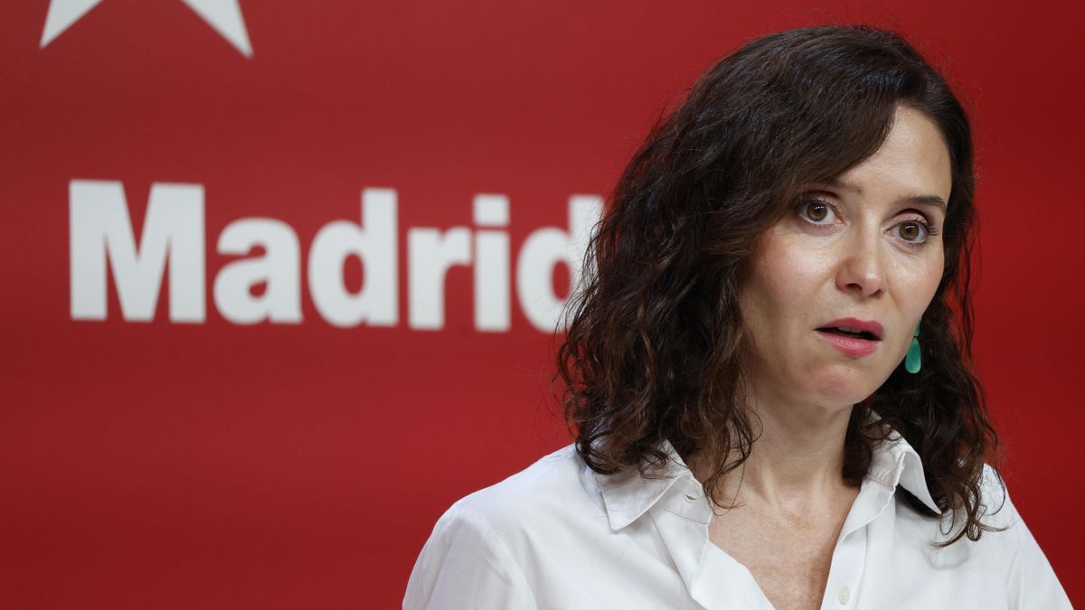 La presidenta de la Comunidad de Madrid, Isabel Díaz Ayuso, durante la rueda de prensa tras la reunión del Consejo de Gobierno.