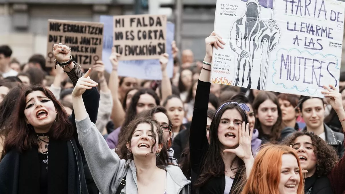 Imagen del pasado 8M en Bilbao.