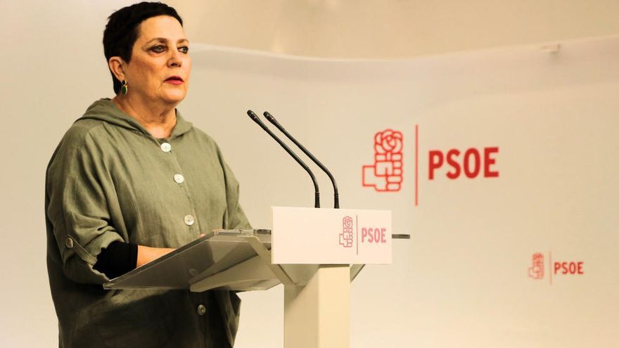 Mercedes Gallizo, diputada del PSOE en la Asamblea de Madrid, este miércoles en Ferraz.