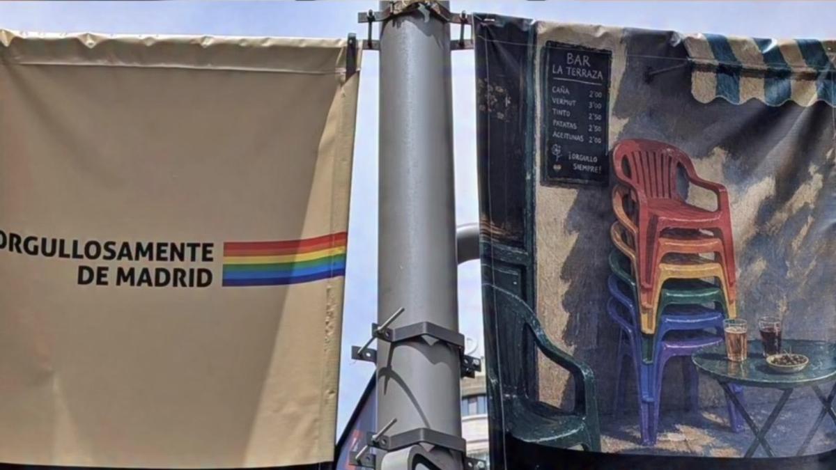Uno de los carteles de campaña del Orgullo 2026 del Ayuntamiento de Madrid.