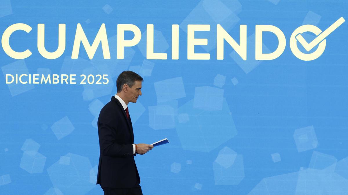 El presidente del Gobierno, Pedro Sánchez, comparece para efectuar un balance del curso político.