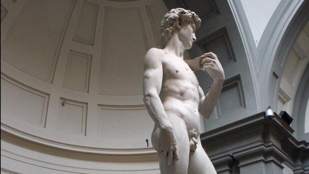 El 'David' de Miguel Ángel en la Galería de la Academia, Florencia (Italia).