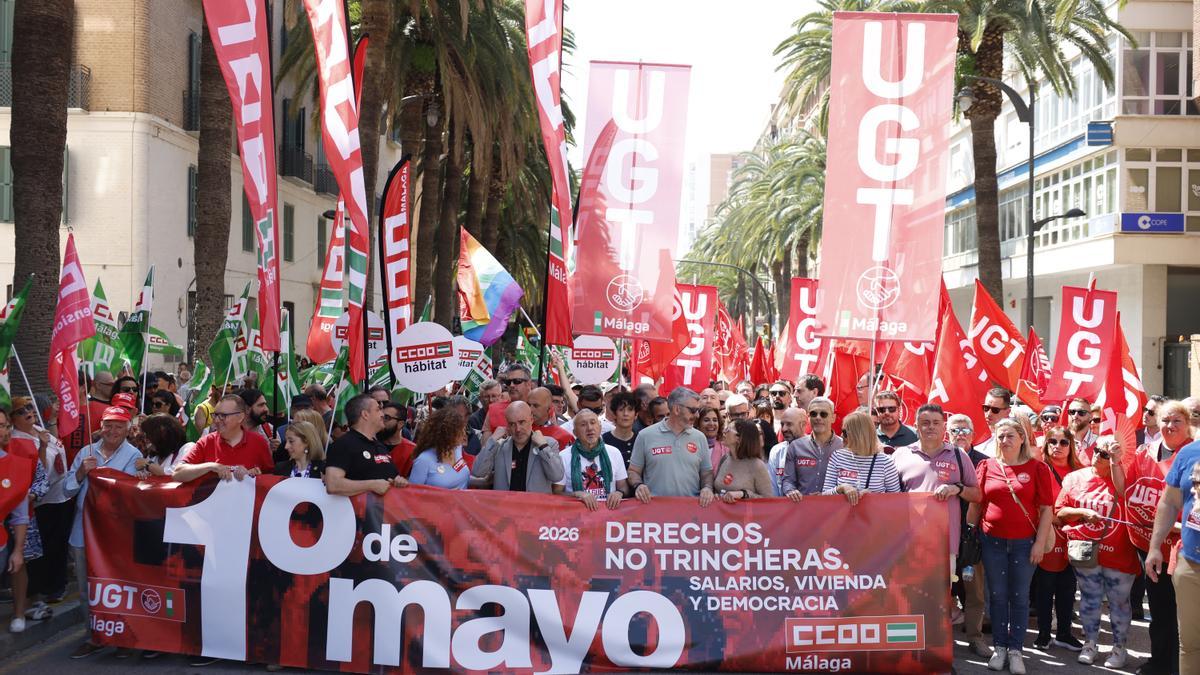 Las calles se llenan por el Primero de Mayo con los salarios y la vivienda como reivindicaciones centrales