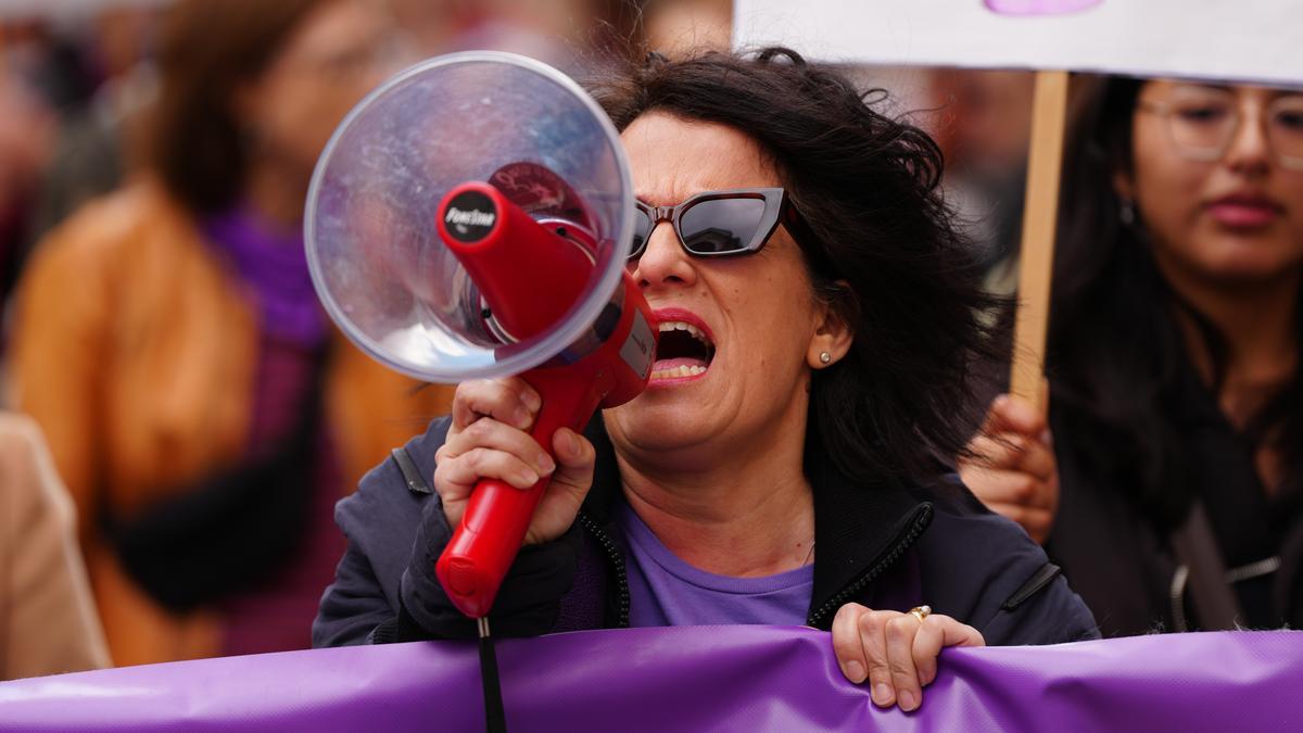 Manifestación por el 8M en Valladolid.