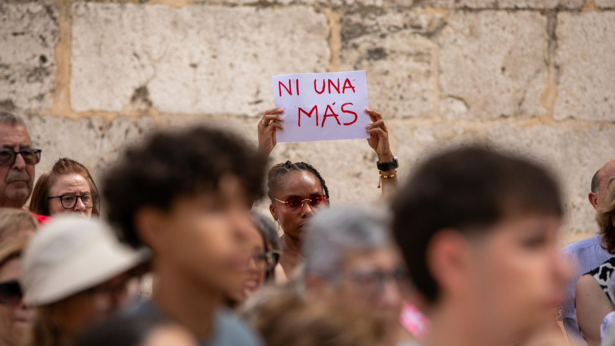 Concentración contra la violencia machista.