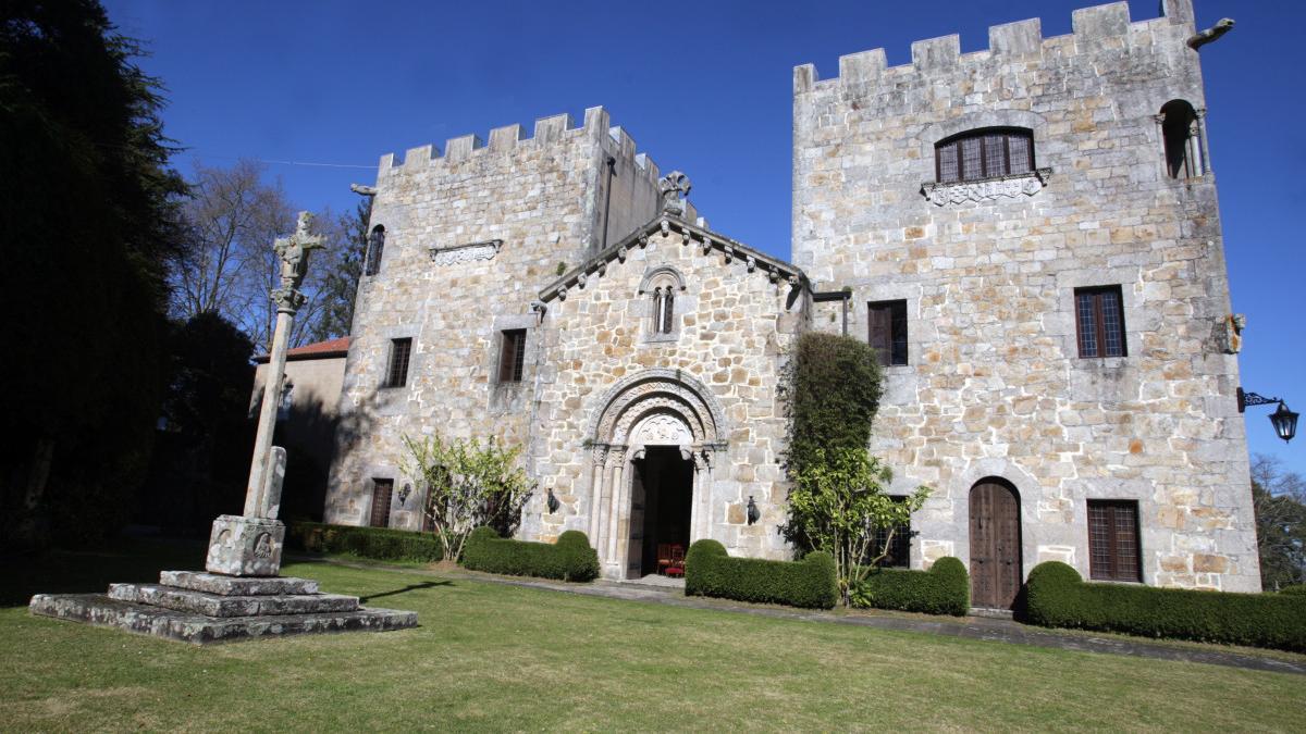 Fachada principal del Pazo de Meirás.