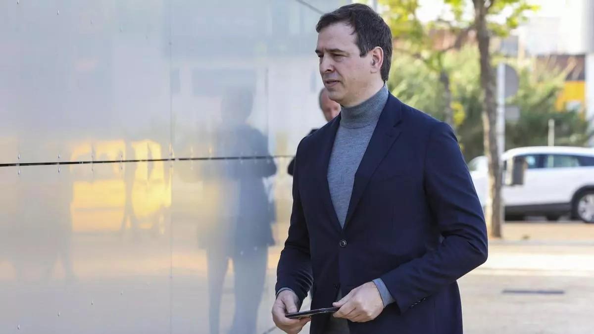 David Sánchez, hermano del presidente del Gobierno, accede a los juzgados durante el proceso de instrucción.