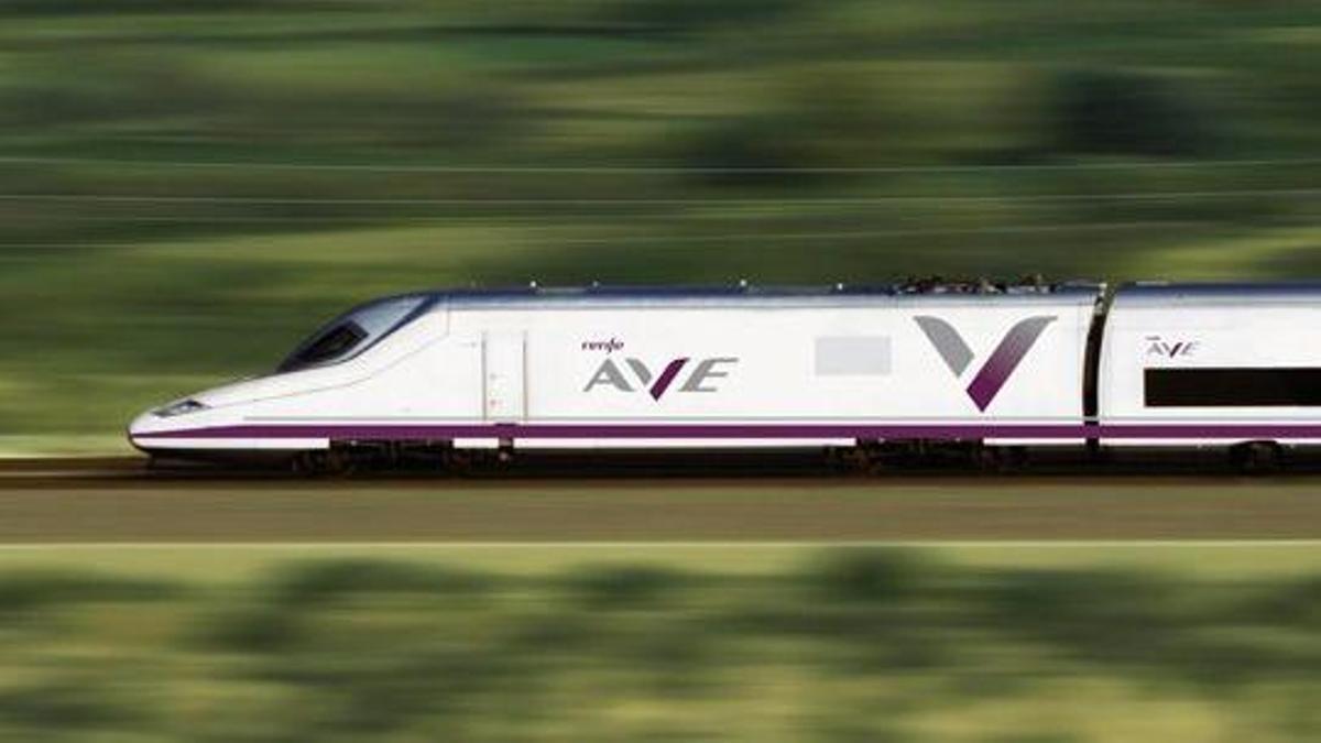 Tren Ave de la compañía pública Renfe.