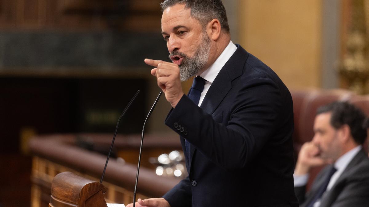 Santiago Abascal, en el Congreso el pasado mes de  julio